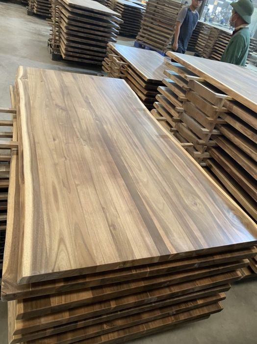 POPULAR2LE2ISTOP - ACACIA LIVE EDGE ISLAND TOP NATURAL COLOUR