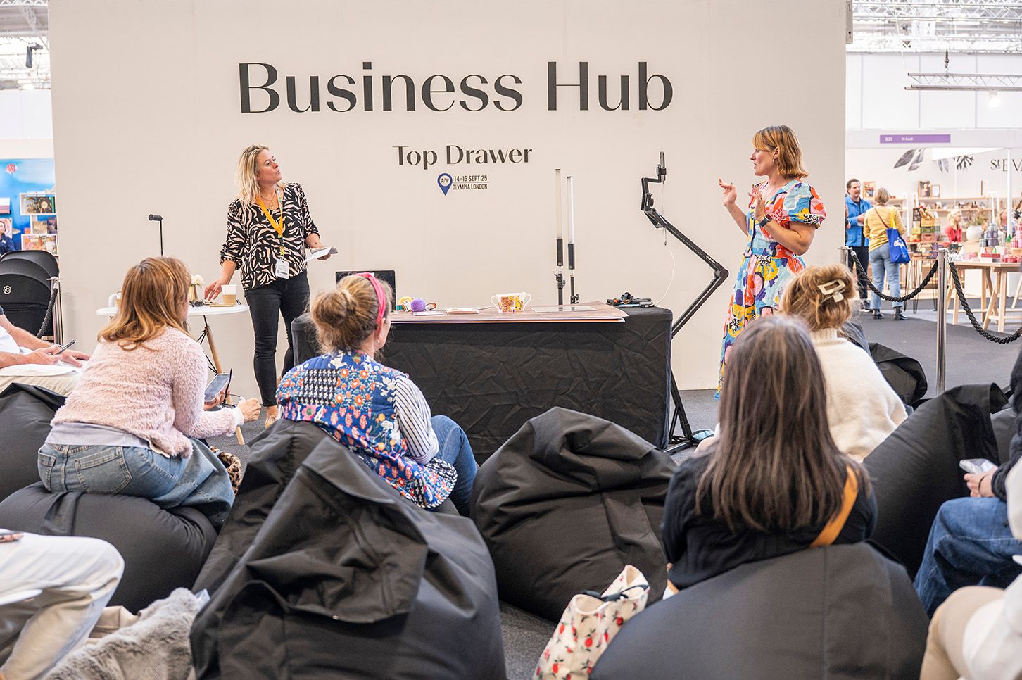 Alice Loveday in action at the Business Hub