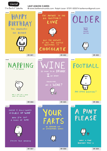 LAST LEMON card brochure