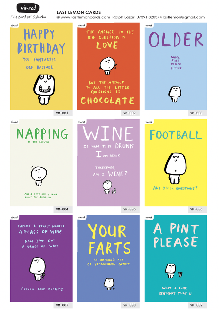 LAST LEMON card brochure