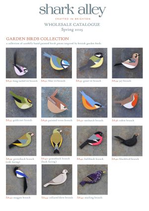 Shark Alley - Garden Birds Collection Spring 2025