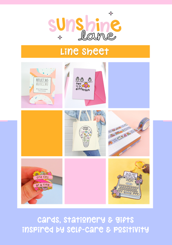 Sunshine Lane Line Sheet