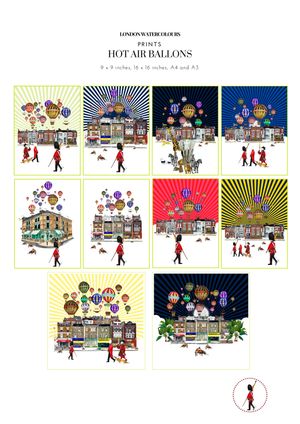 Hot Air Balloons Print