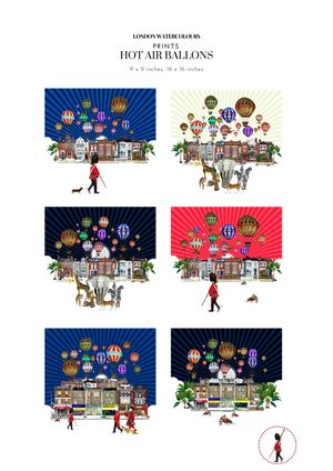 Hot Air Ballons ( square) Print