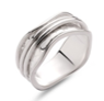 Silver Wavy Spinner Ring