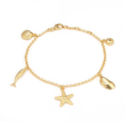 Gold Vermeil Coastal Charm Bracelet