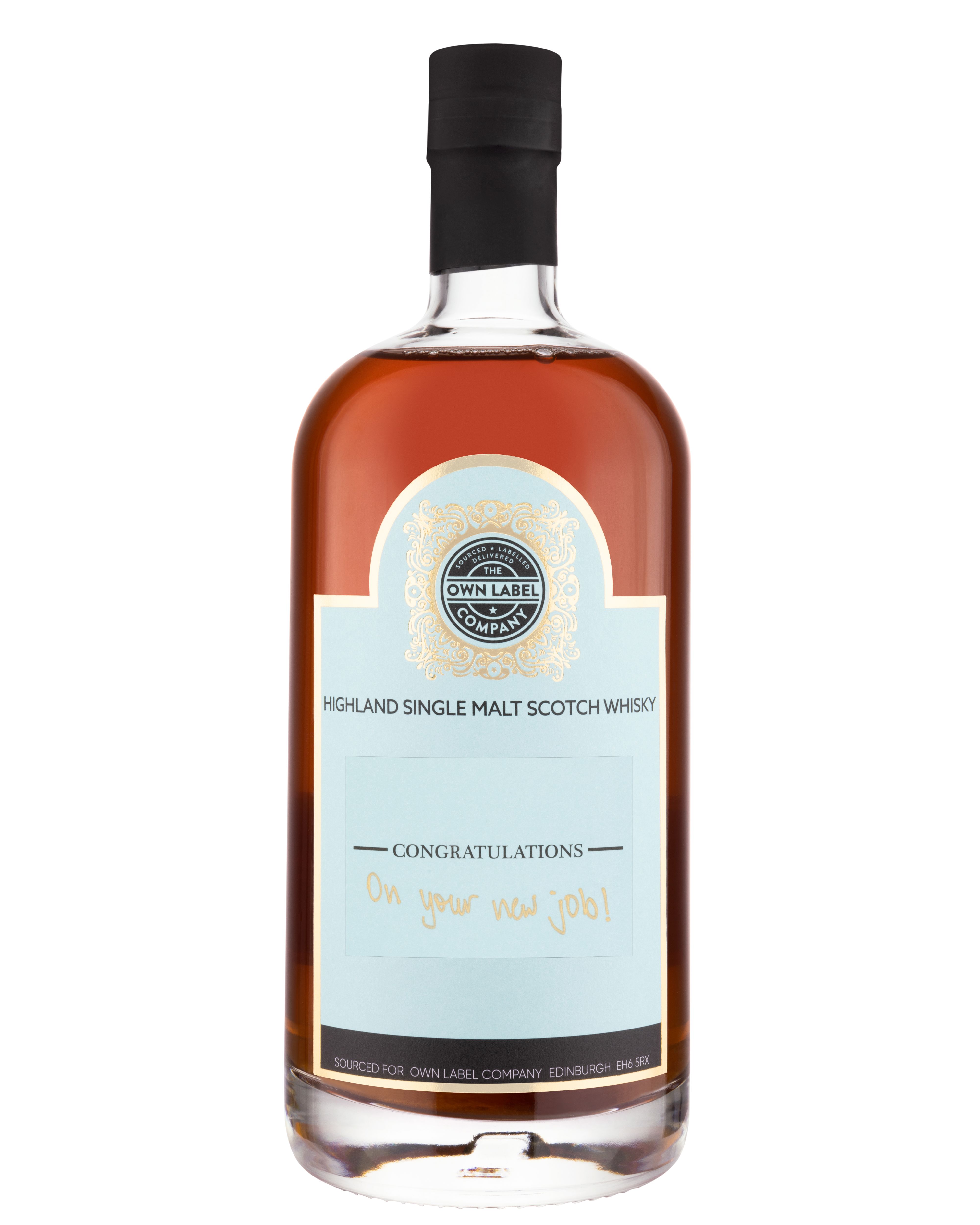 Customer DIY personalised Whisky and Gin