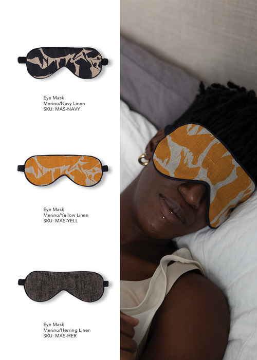 Eye Mask Organic Merino Wool / Linen