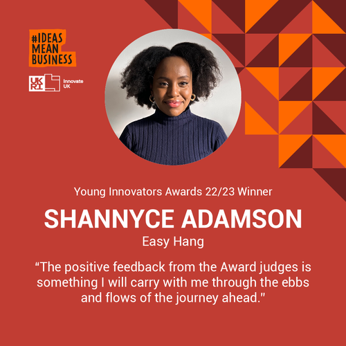 Easy Hang is awarded Young Innovators Award by Innovate UK