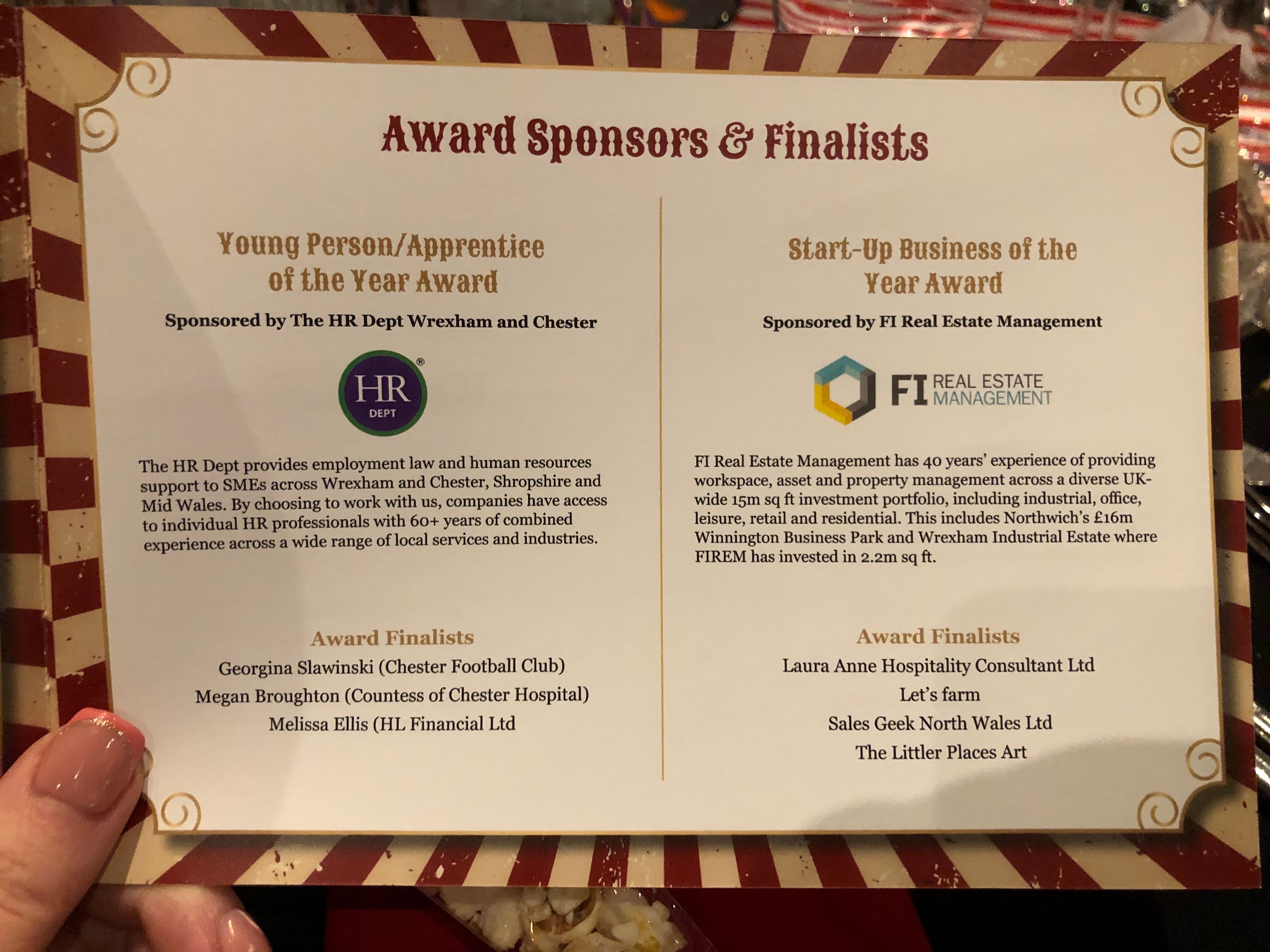 Chamber of Commerce Award Finalist!