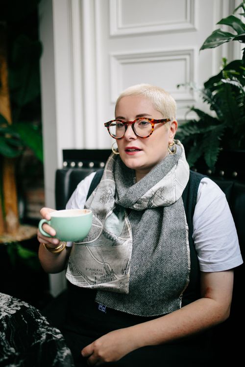Wool/Silk City on Cloth Scarves