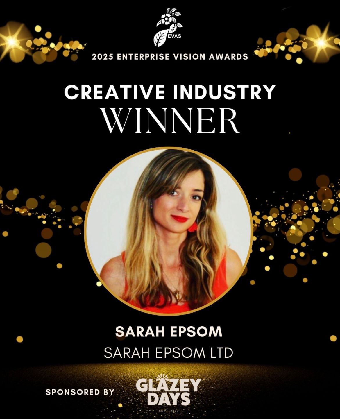 Award-Winning: Sarah Epsom honoured with Enterprise Vision Award