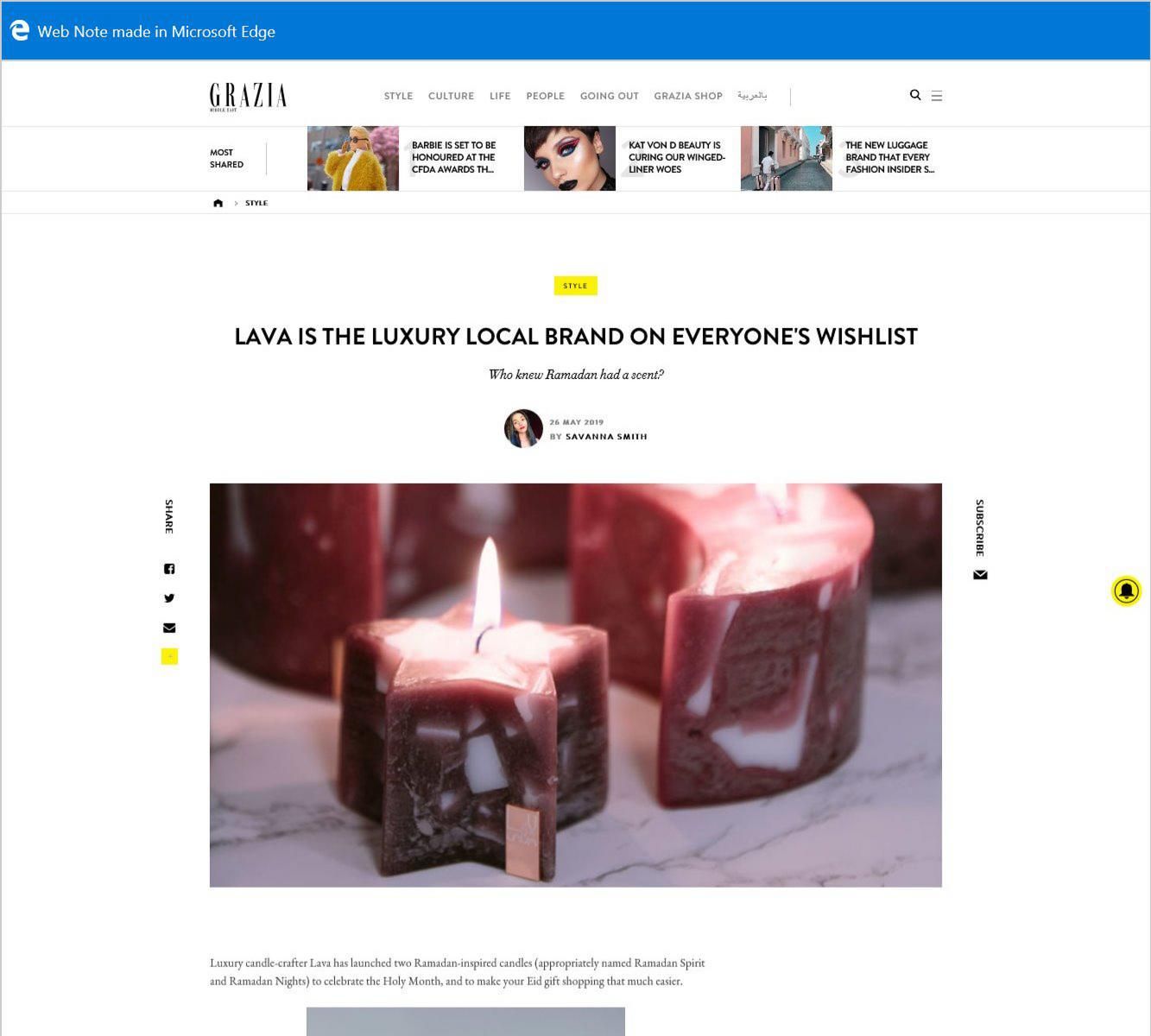 Lava the luxury local brand on everyone's wishlist