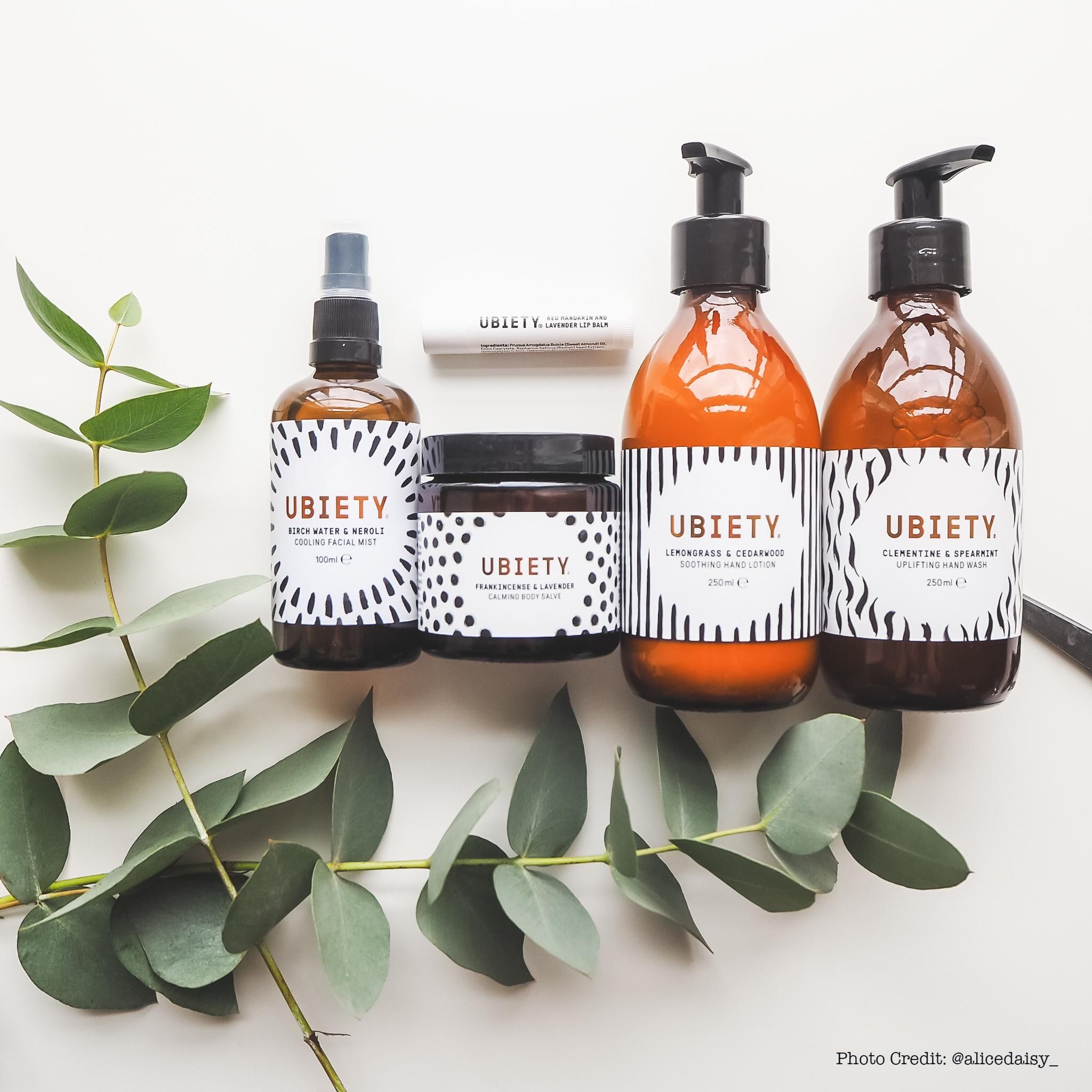 Find Ubiety for wellbeing - natural, ethical, vegan