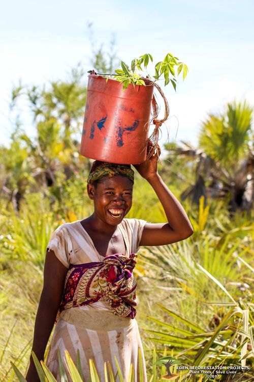 ThreadBear Design teams up with Eden Reforestation Projects to help  plant native tree species around the world.