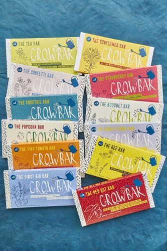 GROWBAR, AN ECO-FRIENDLY, EASY TO GROW COLLECTION OF FLOWERS, HERBS AND EDIBLES