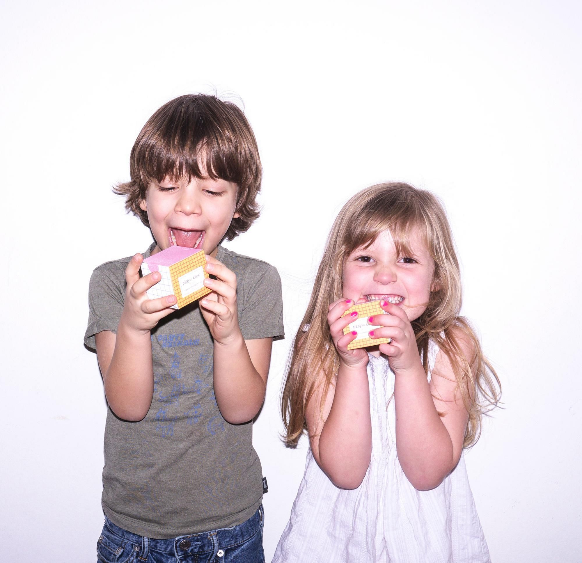 Introducing PLAYin CHOC: a little box of chocolate, a toy and lots of joy.