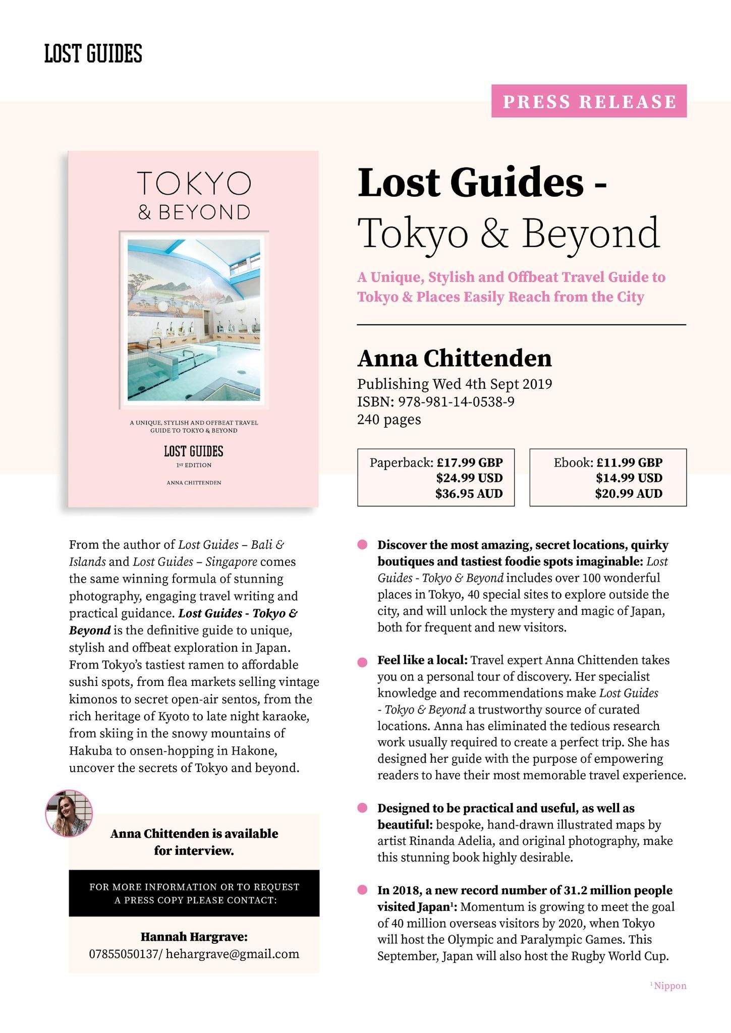 PRESS RELEASE: Lost Guides - Tokyo & Beyond