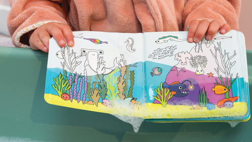 Magic Colour Changing Bath Book | Reusable Colour Changing Bath Book Toy | Floss & Rock