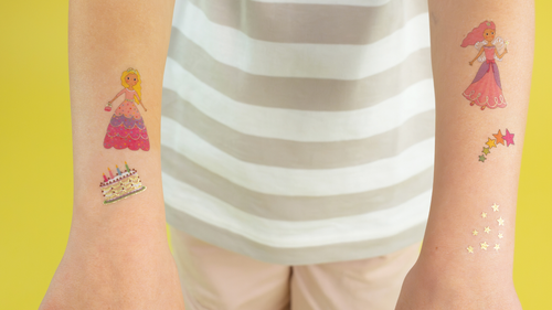 Temporary Tattoos | Bright and Fun Temporary Tattoos with shiny foiling | Floss & Rock