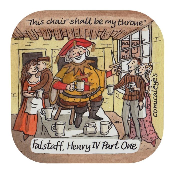 Shakespeare-themed coasters