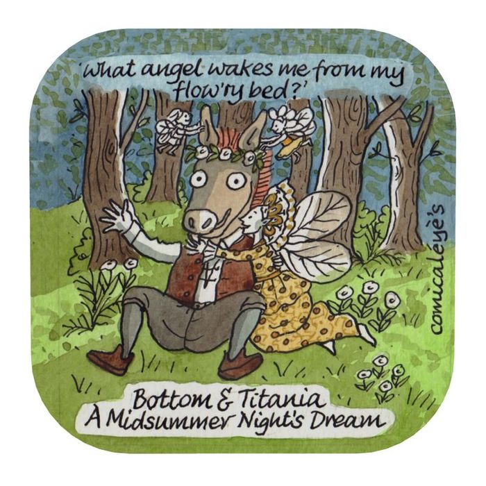 Shakespeare-themed coasters