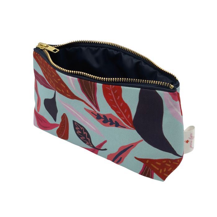 Palm Lily Small Makeup Bag Made in the UK