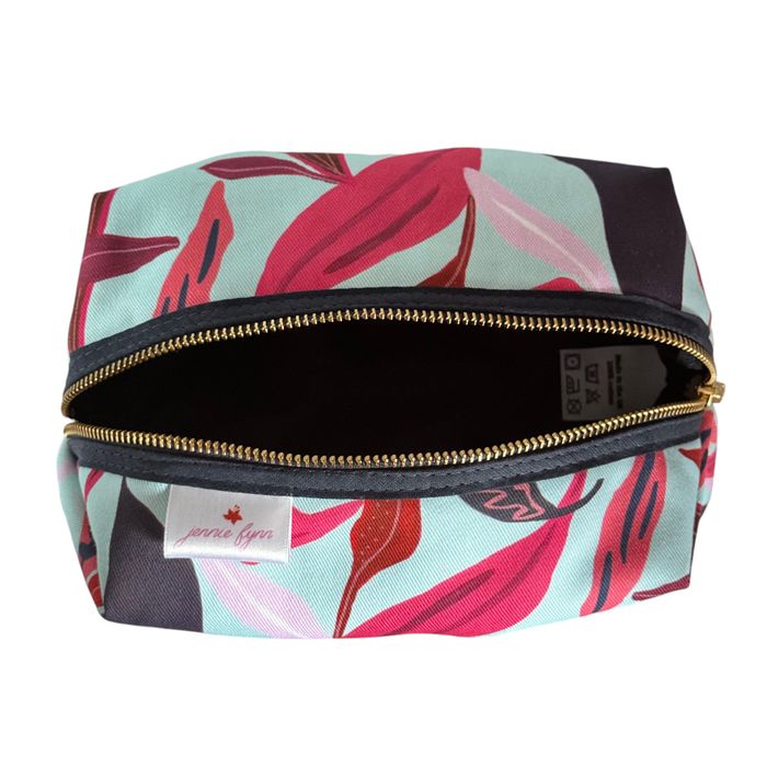 Palm Lily Large Makeup Bag Made in the UK
