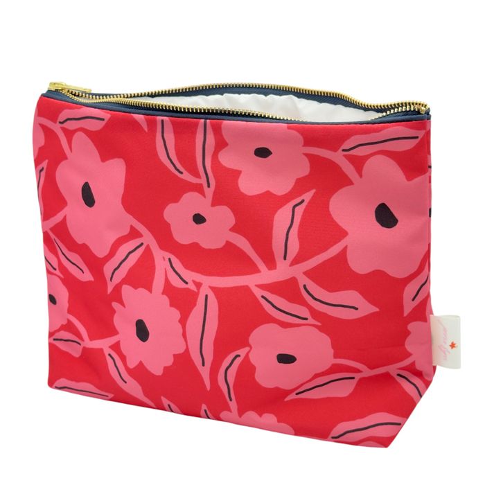Kyoto Pink Toiletry Bag for Women Made in the UK
