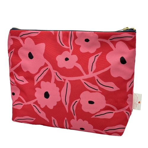 Kyoto Pink Toiletry Bag for Women Made in the UK