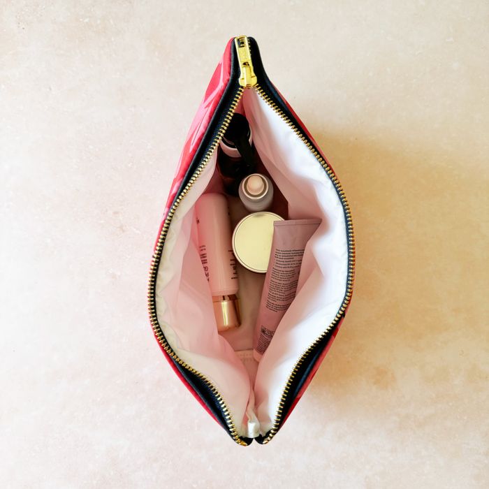 Kyoto Pink Toiletry Bag for Women Made in the UK