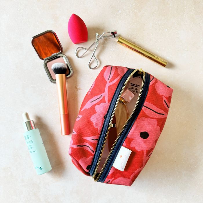 Kyoto Pink Large Makeup Bag Made in the UK