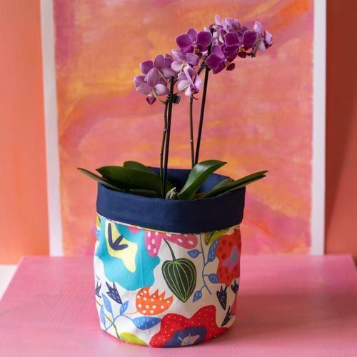 Midsummer Fabric Storage Bucket