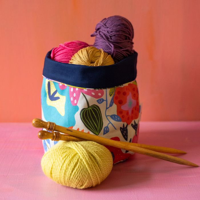 Midsummer Fabric Storage Bucket