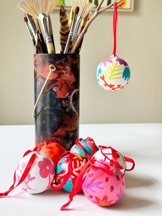 Hand Painted Christmas Baubles