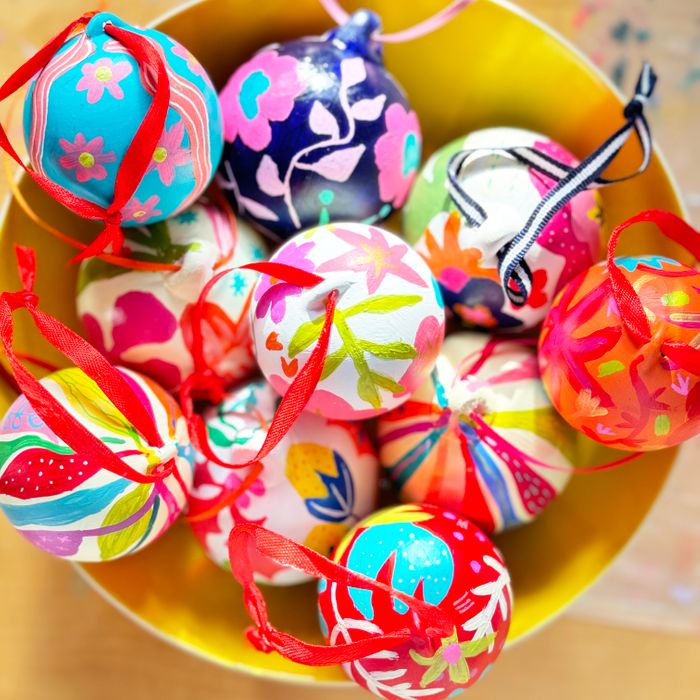 Hand Painted Christmas Baubles