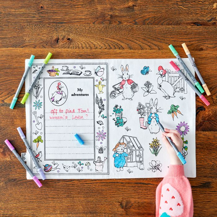 Colour-in Placemat to Go - Jemima Puddle-Duck™