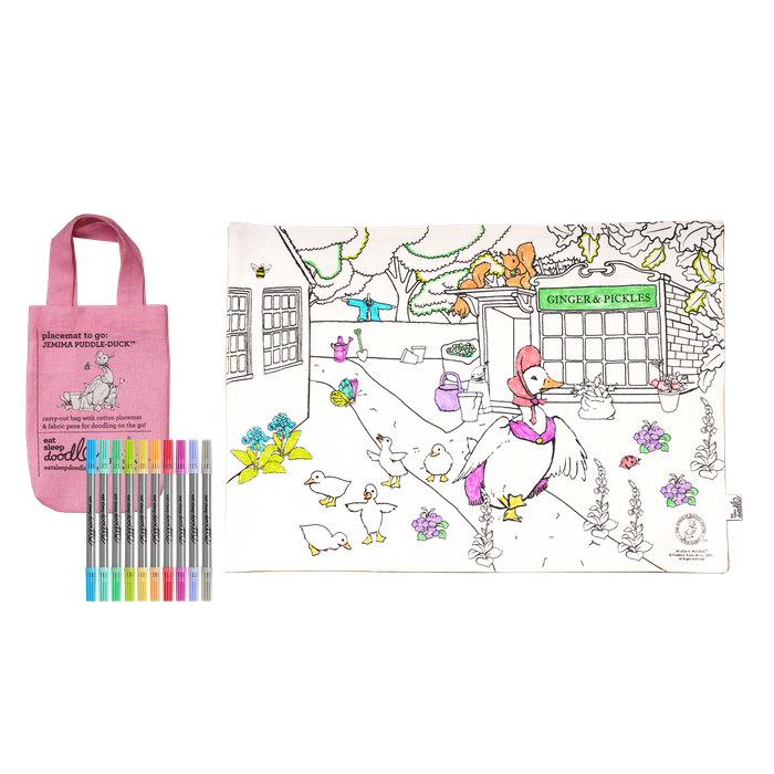 Colour-in Placemat to Go - Jemima Puddle-Duck™