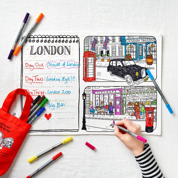 Colour-in Placemat to Go: London