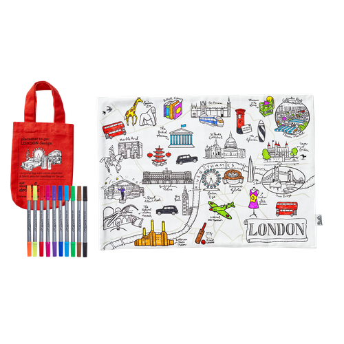 Colour-in Placemat to Go: London