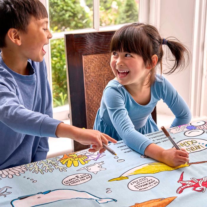 NEW: Colour-in Tablecloth – Under the Sea