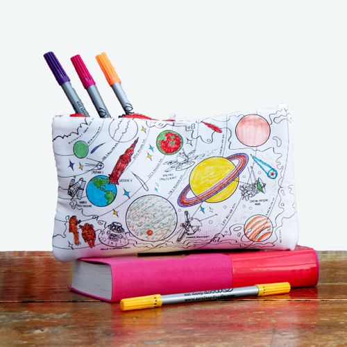 Colour-in Pencil Case – Space Explorer