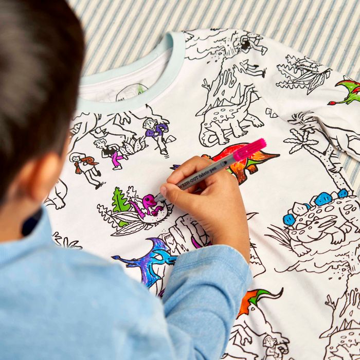Colour-in Pyjamas – Dinosaur