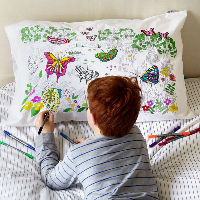 Colour-in Pillowcase – Butterfly