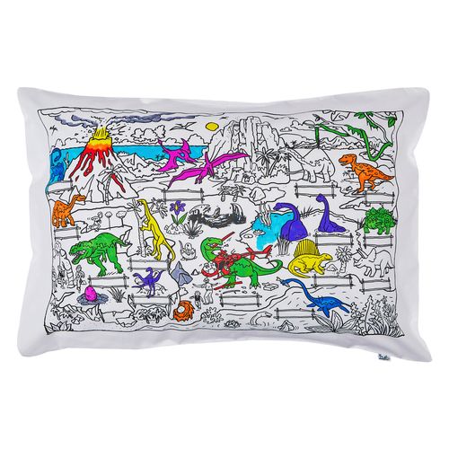 Colour-in Pillowcase – Dinosaur