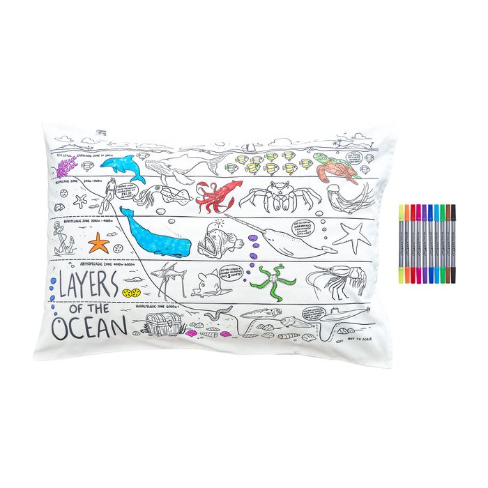 Colour-in Pillowcase – Under the Sea