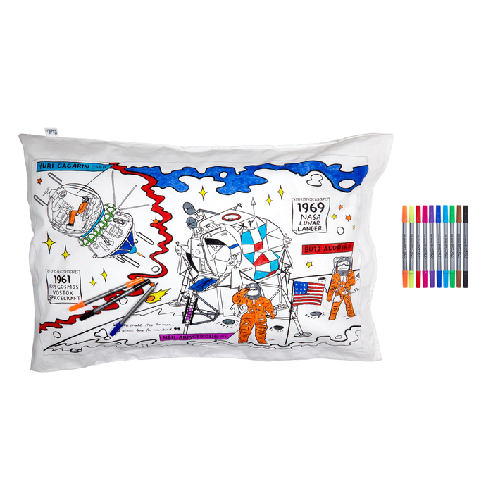 Colour-in Pillowcase – Space Explorer