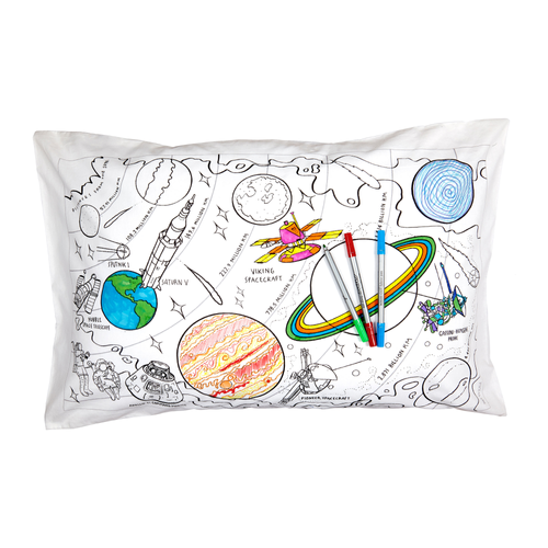 Colour-in Pillowcase – Space Explorer