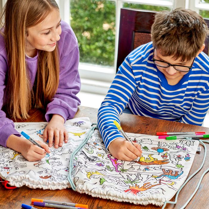 Colour-in Backpack – World Map