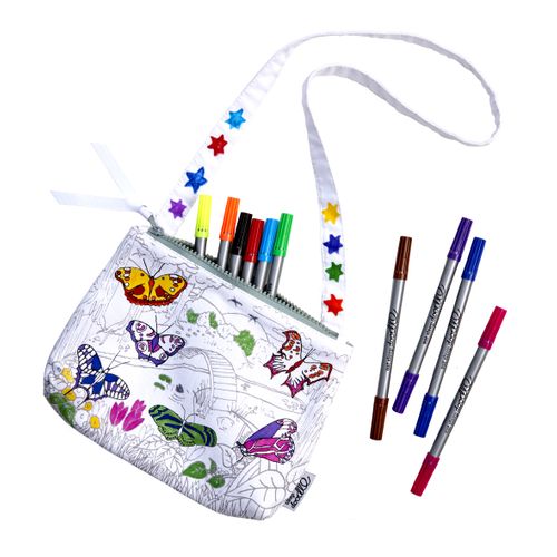 Colour-in Crossbody Bag – Butterfly